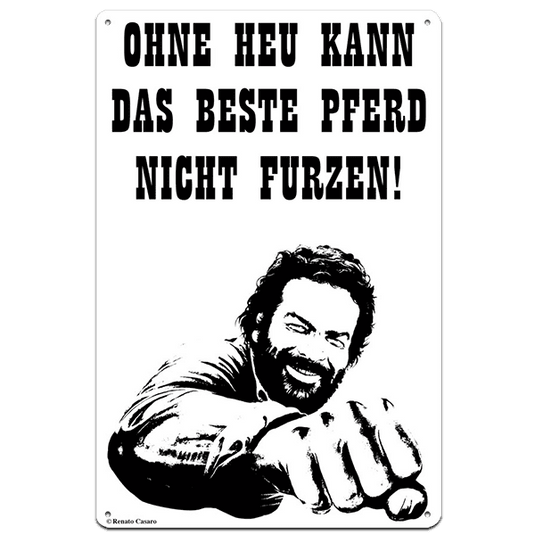 Bud Spencer Blechschild "Pferd" Artikelbild 1