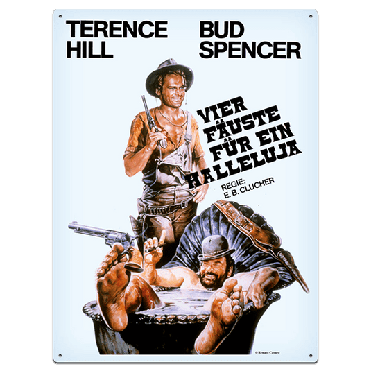 Bud Spencer XL-Blechschild "Vier Fäuste für ein Halleluja" Artikelbild 1