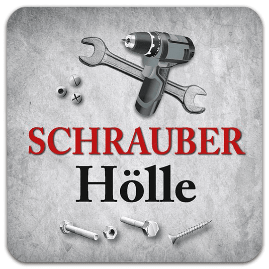 5er Set Blechuntersetzer "Schrauber Hölle" Artikelbild 1