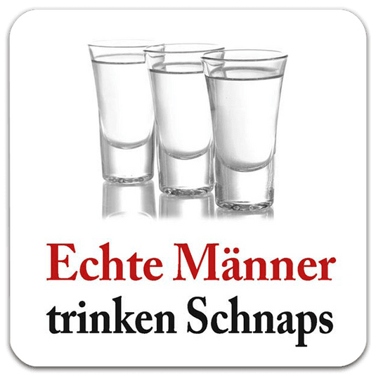 5er Set Blechuntersetzer "Schnaps" Artikelbild 1