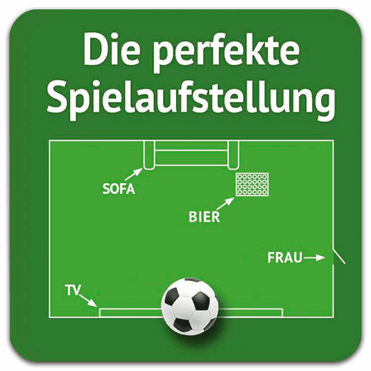 5er Set Blechuntersetzer "Spielaufstellung" Artikelbild 1