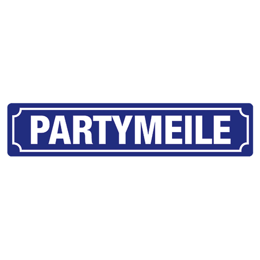 Straßenschild "Partymeile" Artikelbild 1