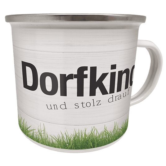 Emaille-Becher "Dorfkind und stolz drauf" Artikelbild 1