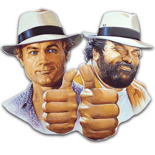 Bud Spencer Stahlschild 