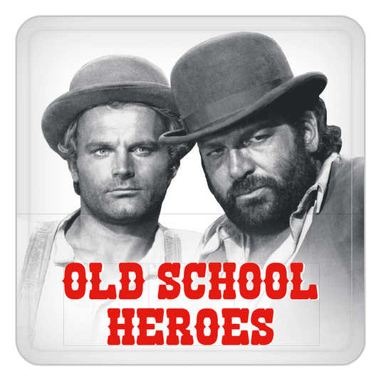 Bud Spencer 5er Set Blechuntersetzer "Old School Heroes" Artikelbild 1