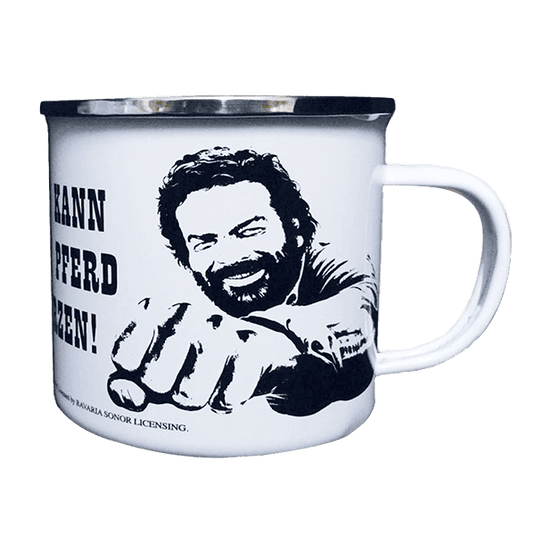 Bud Spencer Emaille-Becher "Pferd" Artikelbild 1