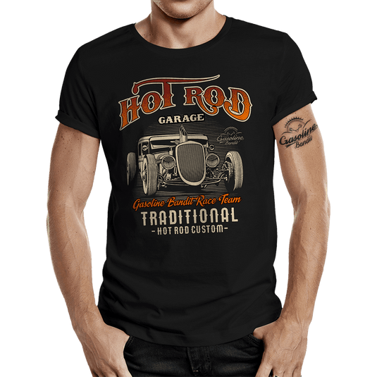 T-Shirt "Hot Rod Custom" von Gasoline Bandit Artikelbild 1