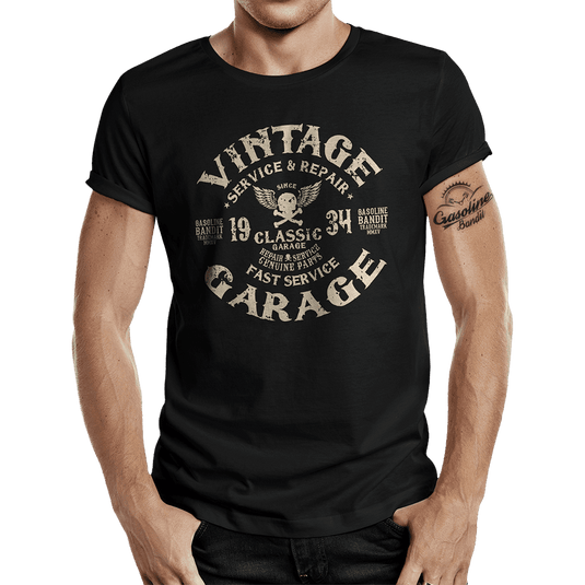 T-Shirt " Vintage Garage" von Gasoline Bandit Artikelbild 1