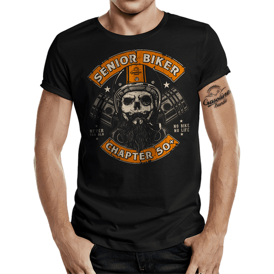 T-Shirt "Senior Biker" von Gasoline Bandit Artikelbild 1