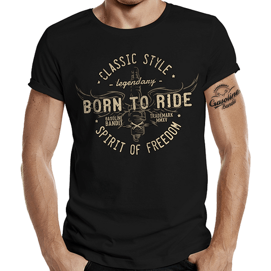 T-Shirt "Born to ride" von Gasoline Bandit Artikelbild 1