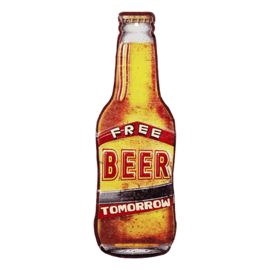 Stahlschild "Free Beer Tomorrow" Artikelbild 1