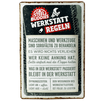 Steel Buddies Blechschild 