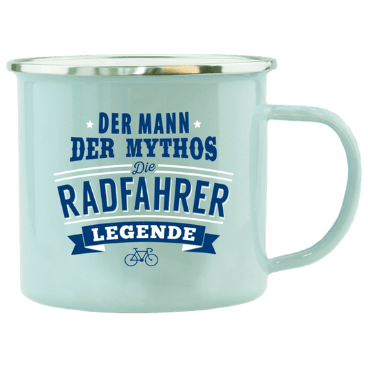 Emaille-Becher "Radfahrer" Artikelbild 1