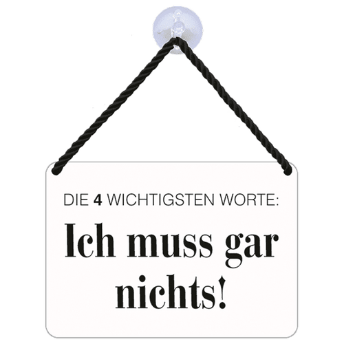 Hängeschild 