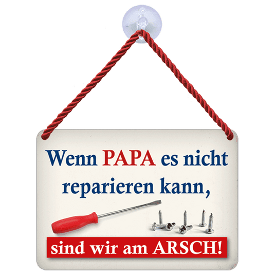 Hängeschild "Papa reparieren" Artikelbild 1