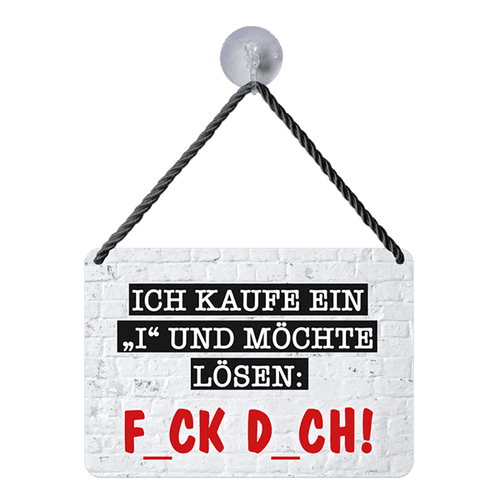 Hängeschild 