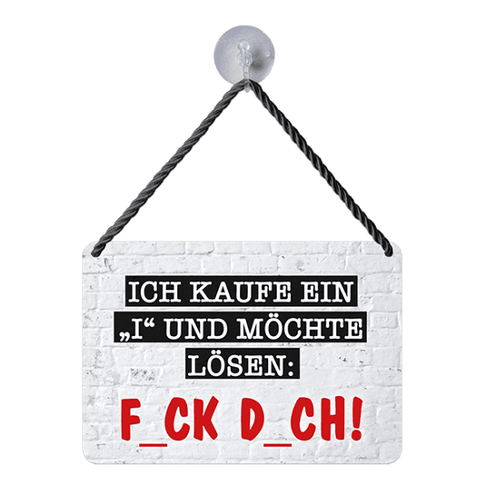 Hängeschild 