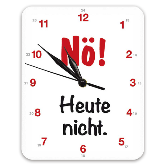 Wanduhr "Nö!"