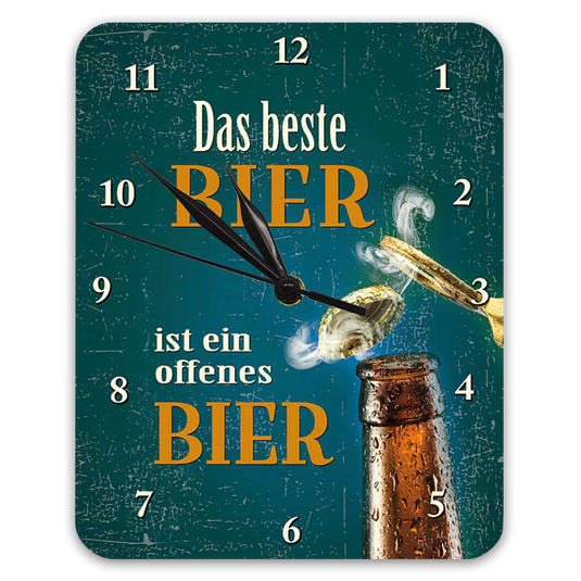 Wanduhr "Bier"