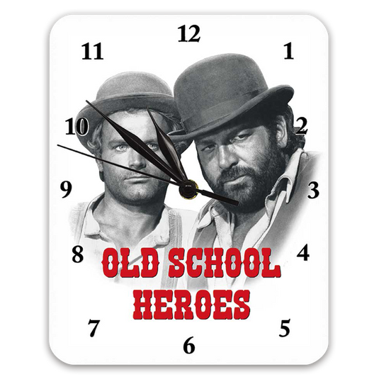 Bud Spencer Wanduhr "Old School Heroes"