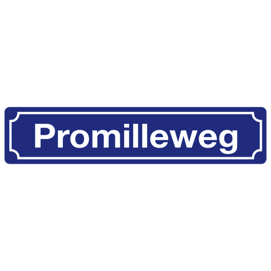 Straßenschild "Promilleweg" Artikelbild 1