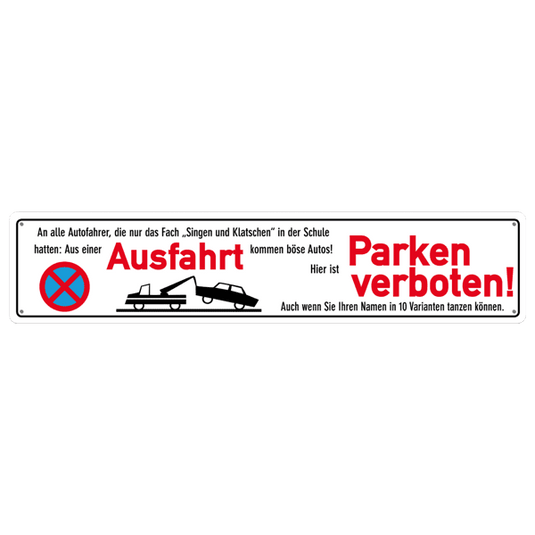 Straßenschild "Ausfahrt Parken verboten" Artikelbild 1