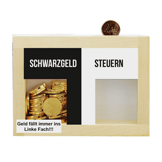 Spardose "Schwarzgeld vs Steuern" Artikelbild 1