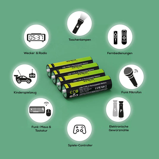 Aufladbare AA Batterien Artikelbild 3