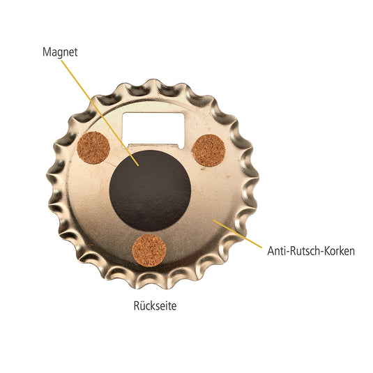 Magnetischer Bieröffner/Untersetzer 