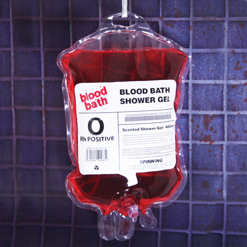 Duschgel in Bluttransfusionsbeutel