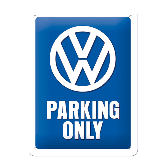 Blechschild "VW Parking Only" 15 x 20 cm Artikelbild 1