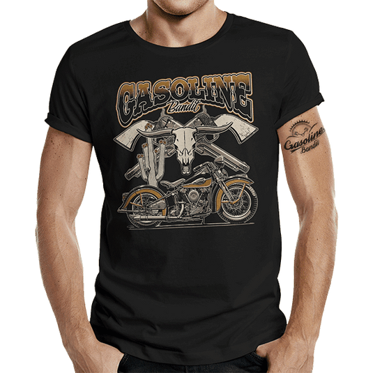 T-Shirt "Rockabilly Knuckle" von Gasoline Bandit Artikelbild 1
