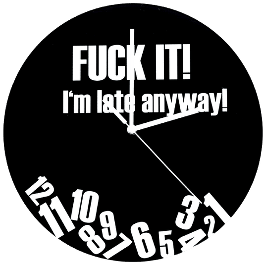 Wanduhr „Fuck it“ Artikelbild 1