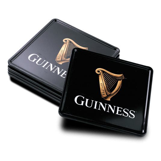 Guinness 5er Set Blechuntersetzer "Harfe" Artikelbild 1