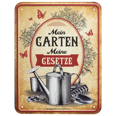 Blechschild 