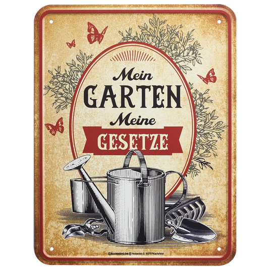 Blechschild 