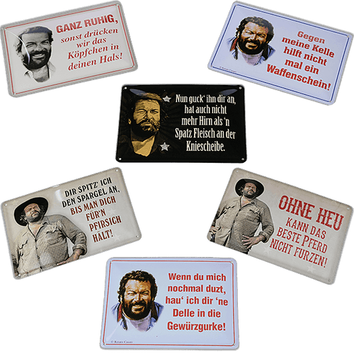 Bud Spencer 6er Set Blechpostkarten Artikelbild 1