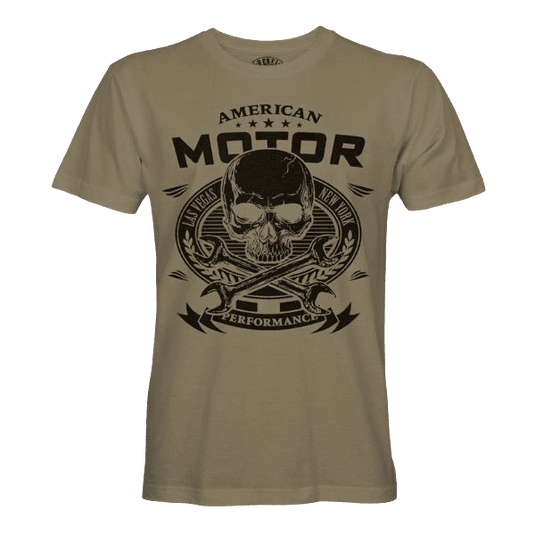 T-Shirt "American Motor – Skull" Artikelbild 1